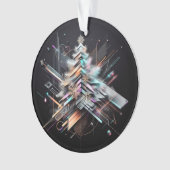 Futuristische Elegantie Kerstversiering Ornament (voorkant)