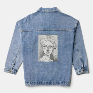 "Futuristische Femme T-shirt" Denim Jacket