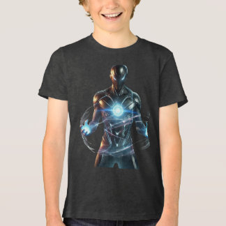 Futuristische Force Field Superhero Tri-Blend Shirt