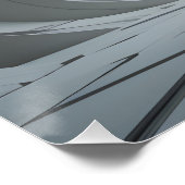 futuristische hangar-chronometer perfect poster (Hoek)