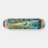 "Futuristische harmonie" Skateboard (Horizontaal)