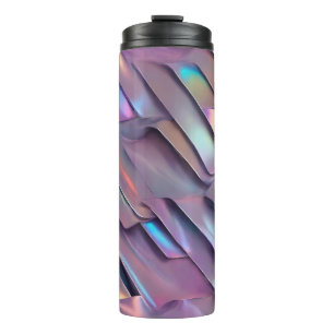 Futuristische iriserende/abstracte holografische thermosbeker
