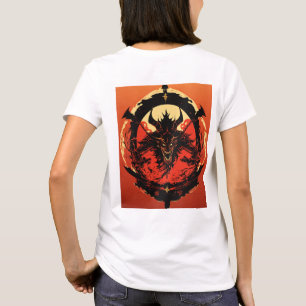 Futuristische Japanse Demon Logo T-shirt