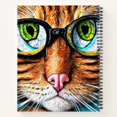 Futuristische kattenbril notitieboek (Achterkant)