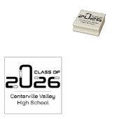Futuristische klasse van 2026 rubberstempel (Gestempeld)