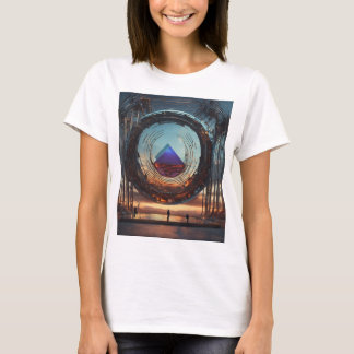 Futuristische kunst t-shirt
