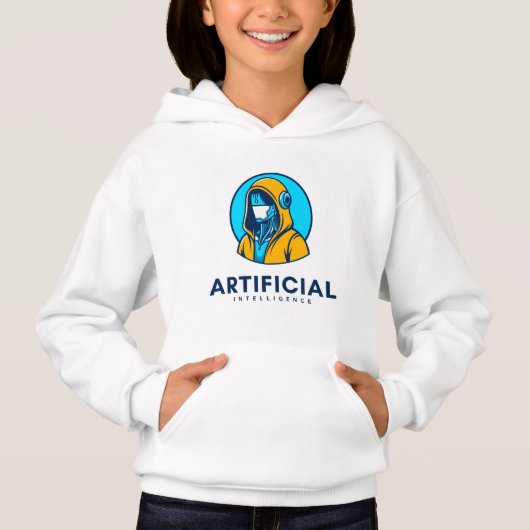 Futuristische Kunstmatige Intelligentie Hoodie (Voorkant)