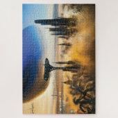 Futuristische metropool Jigzaag Puzzle Legpuzzel (Verticaal)