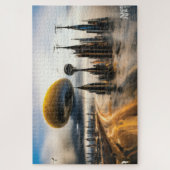 Futuristische metropool Jigzaag Puzzle Legpuzzel (Verticaal)