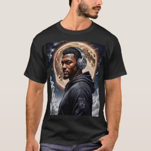 Futuristische Moon Vibes Art T-shirt