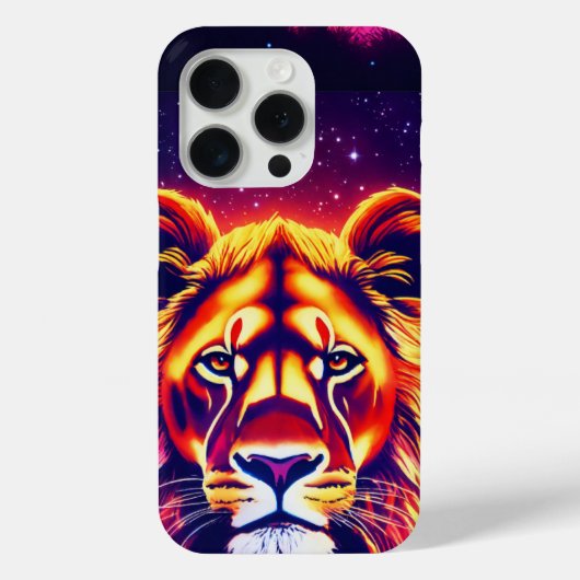 Futuristische Neon Leeuwin Hemelse Telefoonhoes Case-Mate iPhone Case (Achterkant)