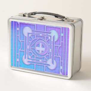 Futuristische neon vaporwave Abstract geometrisch