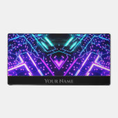 Futuristische neonverlichting computer printplaat  bureaumat (Voorkant)