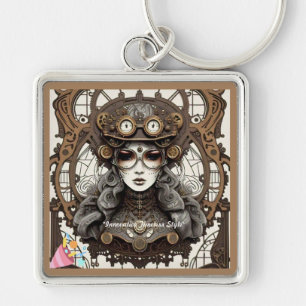 Futuristische nostalgie sleutelhanger