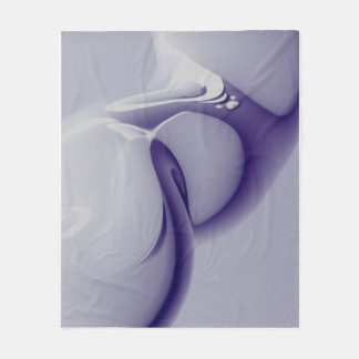 Futuristische Paarse Vloeistof Rook Abstracte Digi Fleece Deken
