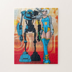Futuristische puzzle legpuzzel