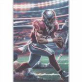 Futuristische Quarterback Showdown Sticker (Voorkant)