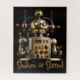 Futuristische Robot Bartender "Geschud of Geroerd" Legpuzzel