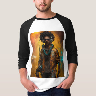 Futuristische Robot DJ T-shirt – ontsteek je gelui