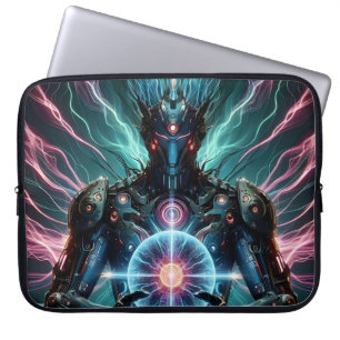 Futuristische Robot Kosmische Kern Cyberpunk Laptop Sleeve