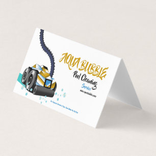 Futuristische robot voor het reinigen van wollen visitekaartjes