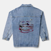 futuristische Romance Denim Jacket (Achterkant)