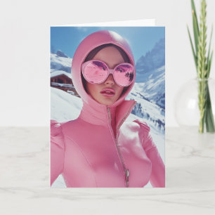 Futuristische Roze Ski Mode - Stijlvolle Winter Gl
