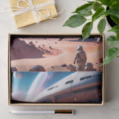 Futuristische Ruimte Avontuur Decoupage Tissue Pap Tissuepapier (Geschenk)