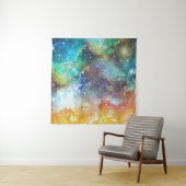 Futuristische ruimte, sterrennevel achtergrond. wandkleed (In situ)