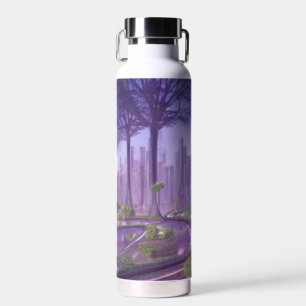 Futuristische Sci-Fi Forest Art Waterfles