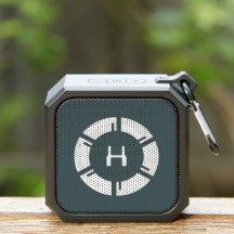 Futuristische sciFi-cirkel met aangepast monogram