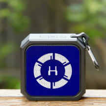Futuristische sciFi-cirkel met aangepast monogram