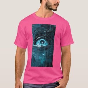 Futuristische Scifi Robotic Eyes Cyberpunk Art Eye T-shirt
