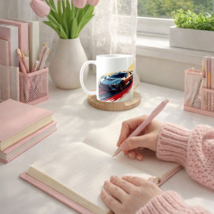 Futuristische sportwagen – Slank AI-gegenereerd on Koffiemok