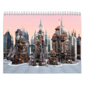 Futuristische stad kalender (Hoes)