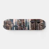 Futuristische stad skateboard (Horizontaal)