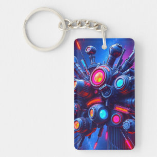 Futuristische Tech Orb Sleutelhanger Accessoire
