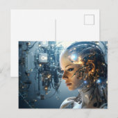 Futuristische technologie briefkaart (Voorkant / Achterkant)