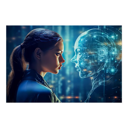 Futuristische technologie perfect poster (Voorkant)