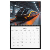 futuristische treinen kalender (Mar 2026)