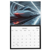 futuristische treinen kalender (Jan 2026)