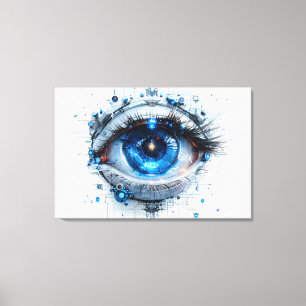 👁️ Futuristische Vision Art Print 👁️