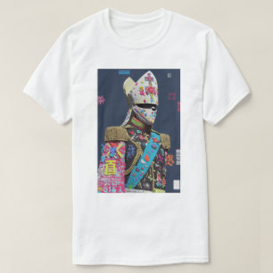 Futuristische Voxel Glitch Art Militair Officier C T-shirt