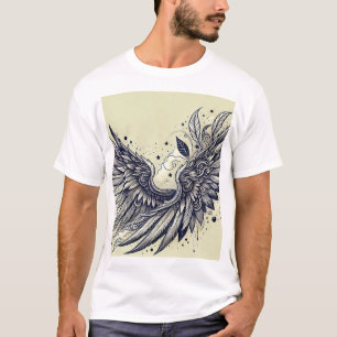 Futuristische Wing Tattoo T-shirt