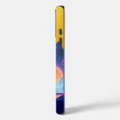 Futuristische zonsondergang in Crystal Valley Case-Mate iPhone Case (Achterkant / Links)