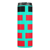 Futuristische zonsondergang thermosbeker (Achterkant)