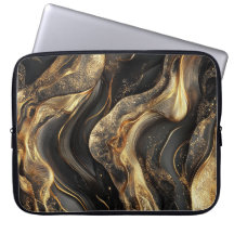 Futuristische zwarte kosmische laptoptas met Galax