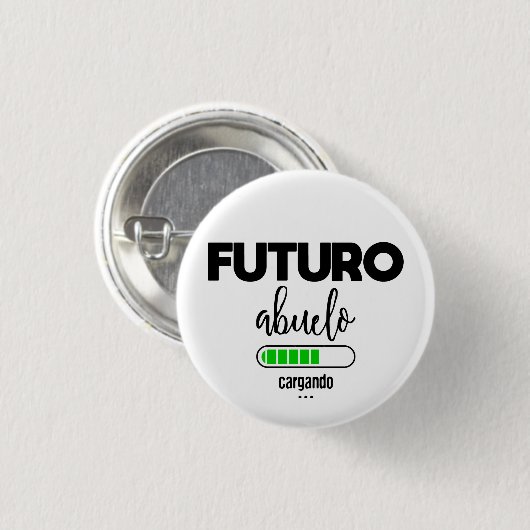 Futuro abuelo cargando ronde button 3,2 cm (Voorkant /achterkant)