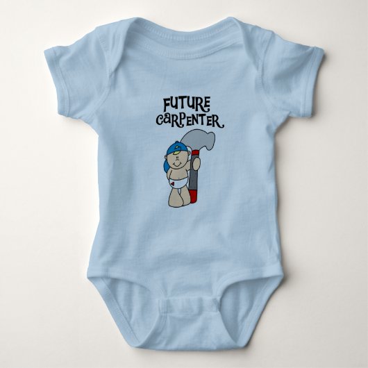 Futurs T-shirts et cadeaux de charpentier de bébé (Devant)