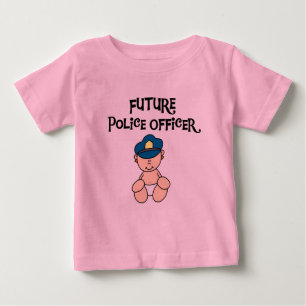 Futurs T-shirts et cadeaux de policier de bébé
